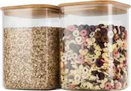 D2scrma 115oz/3.6Qt/3400ml Square Glass Storage… — Photo 1