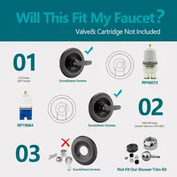 5" Dual Shower Faucet Compatible… — Photo 2