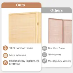 Room Divider Folding Privacy Screens,Hand-Made… — Photo 2