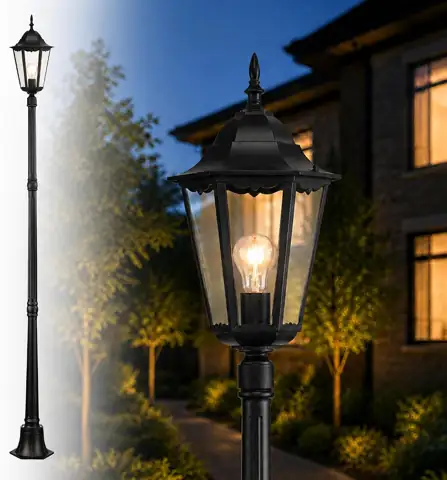 84" Outdoor Lamp Post Light,… — Photo 1