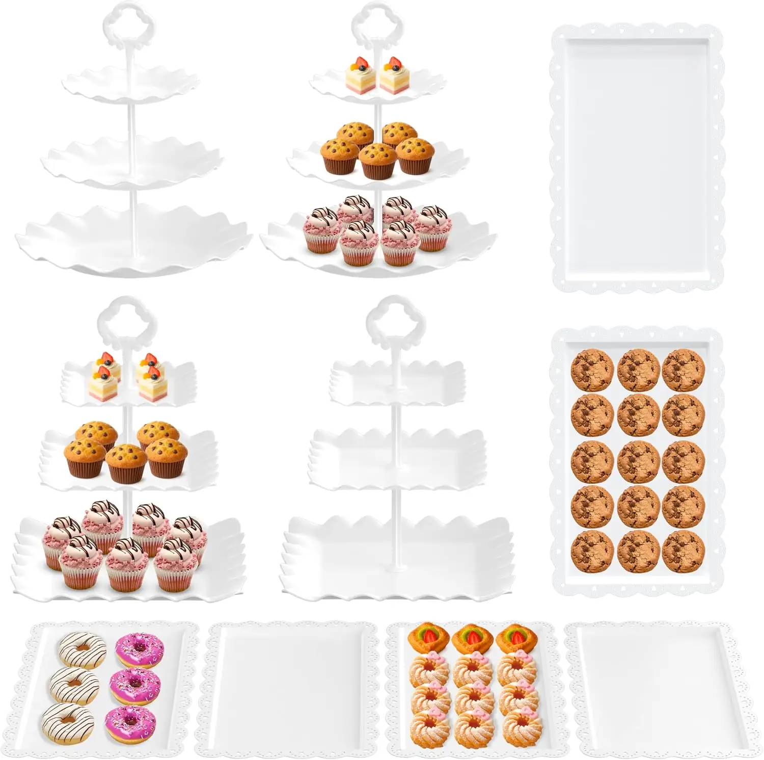 RICCLE 10Pc Dessert Table Display… — Photo 1