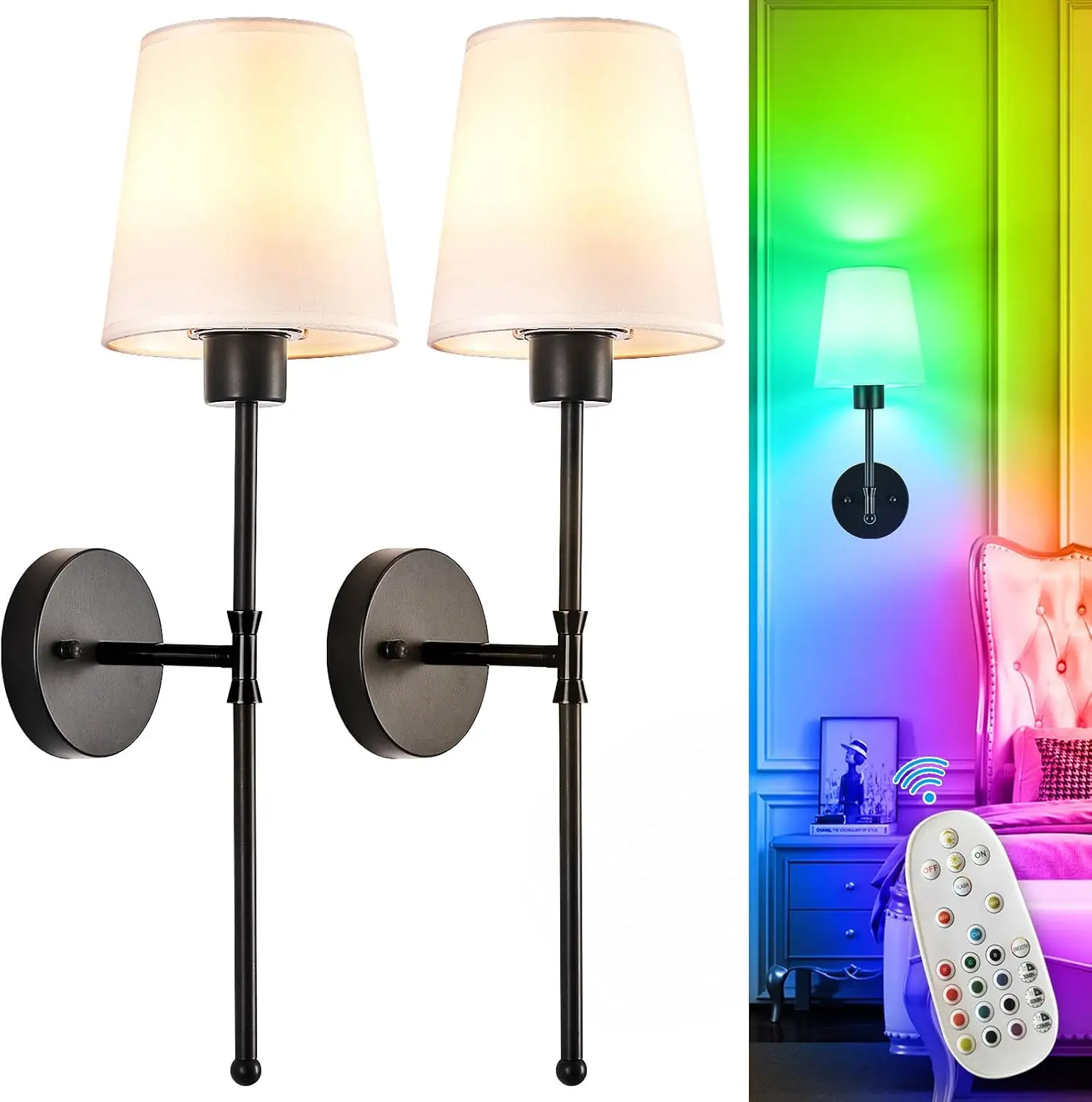 Depuley Battery Operated Wall Sconce,… — Photo 1