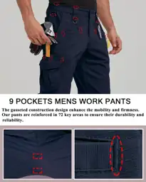 CNBQDD Mens Work Pants Cargo… — Photo 2