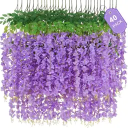 Waipfaru 40-Pack Purple Wisteria Hanging… — Photo 1