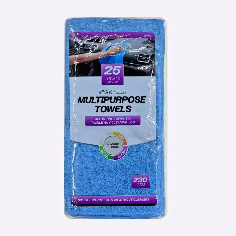 Multi-Purpose Microfiber Cleaning Towels 25PK — Photo 1