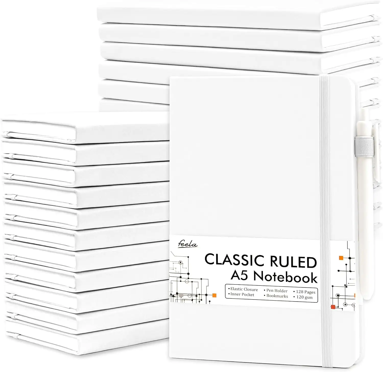 feela Notebooks, 24 Pack Hardcover… — Photo 1