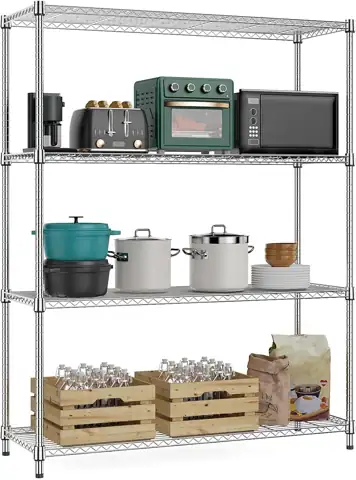 M MZG 5-Shelf Wire Shelving,… — Photo 1