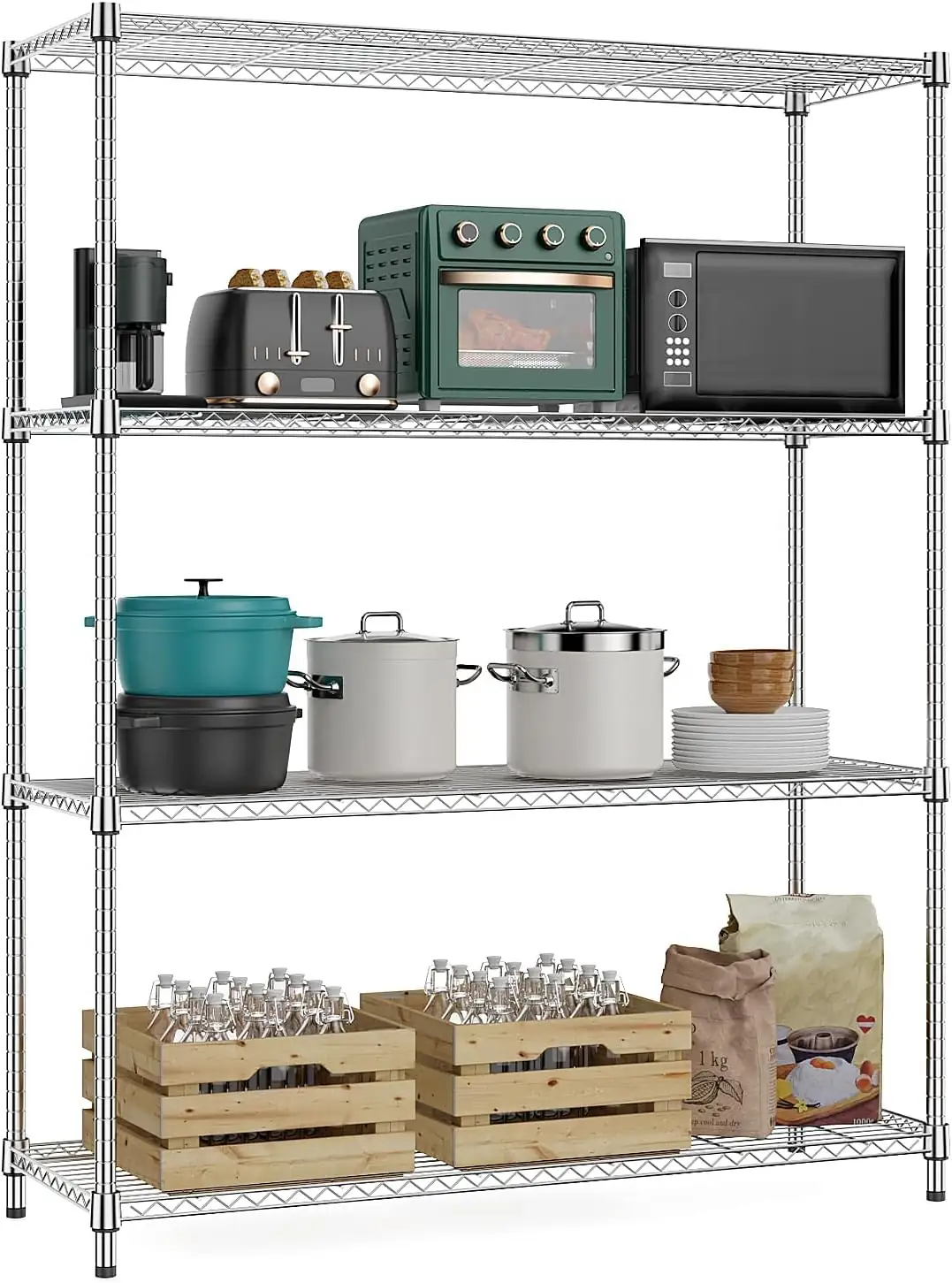 M MZG 5-Shelf Wire Shelving,… — Photo 1