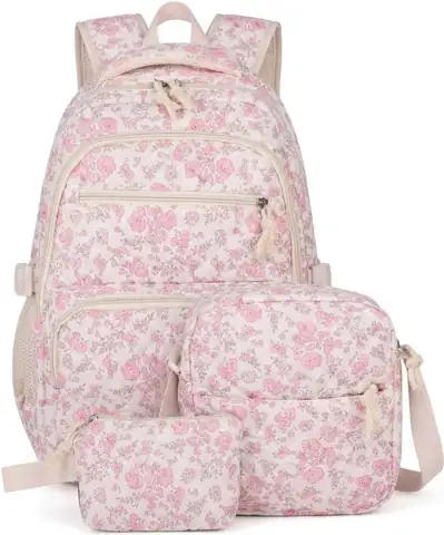 Floral Backpack 3-Piece Set for… — Photo 1