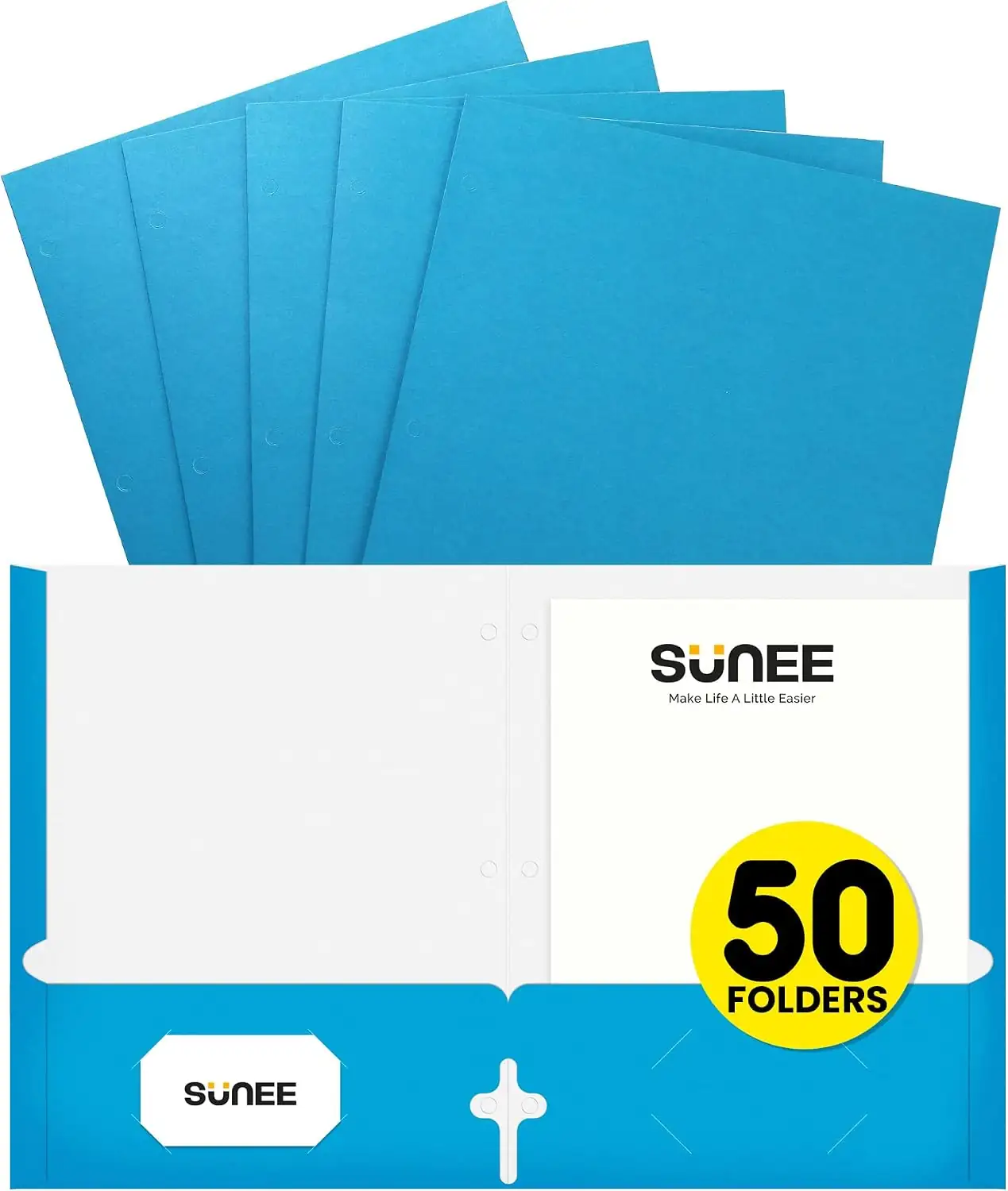 SUNEE 3-Hole Punched Folders with… — Photo 1