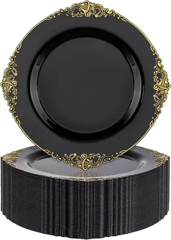 Nervure 100Pcs 10.25' Black Plastic… — Photo 1
