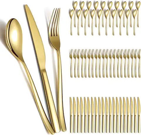 Berglander Gold Wedding Silverware Set… — Photo 1