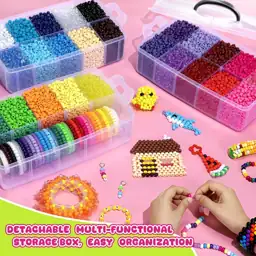 Simetufy 14000Pcs Pony Beads Bulk,… — Photo 2