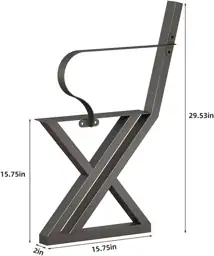 16" Metal Bench Legs with… — Photo 2