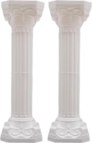 2PCS Plastic White Roman Pillar… — Photo 1