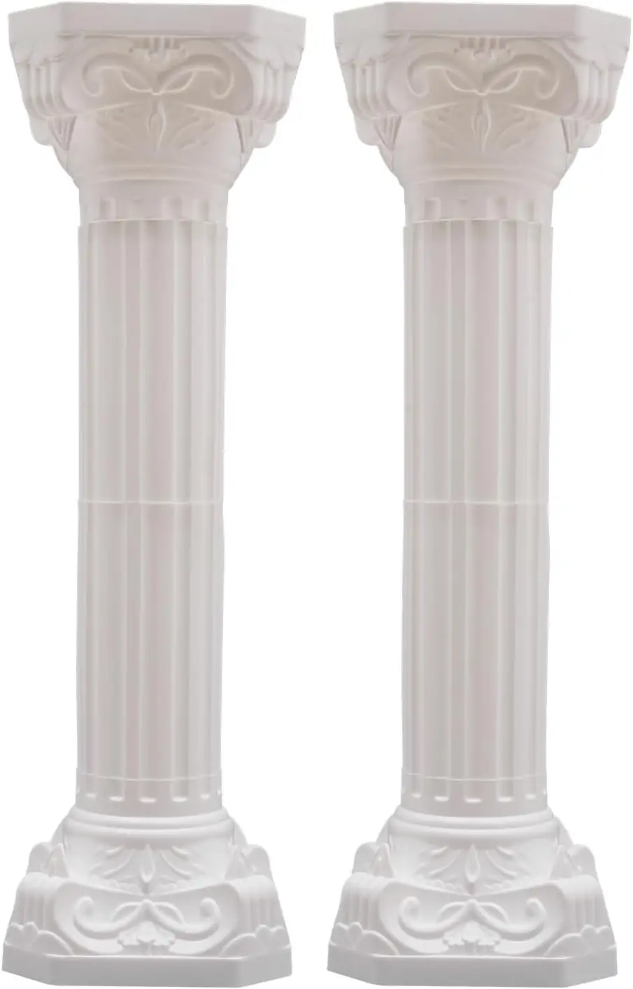2PCS Plastic White Roman Pillar… — Photo 1