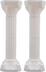2PCS Plastic White Roman Pillar… — Photo 1