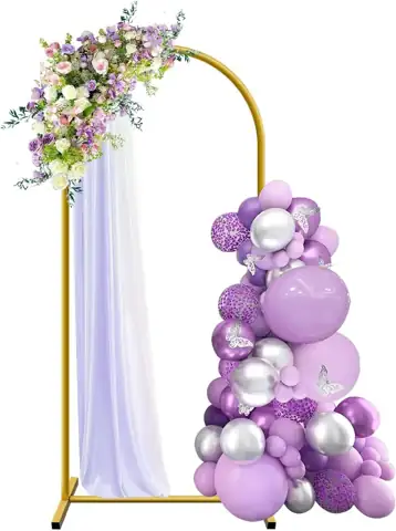 HEMMOTOP Metal Arch Backdrop Stand,… — Photo 1