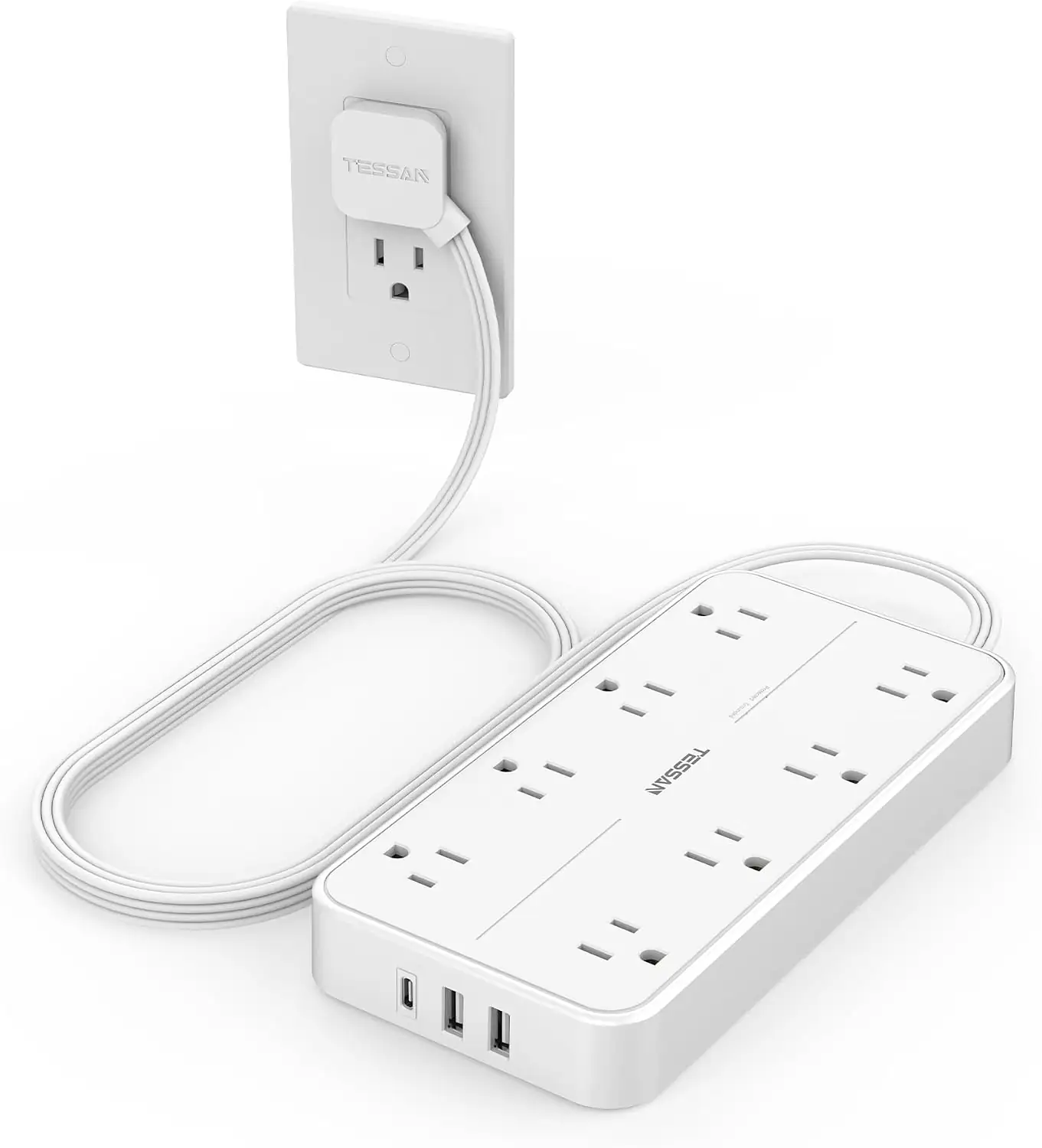 TESSAN Power Strip Surge Protector,… — Photo 1