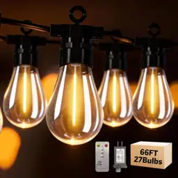66FT Outdoor String Lights with… — Photo 1