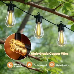 66FT Outdoor String Lights with… — Photo 2