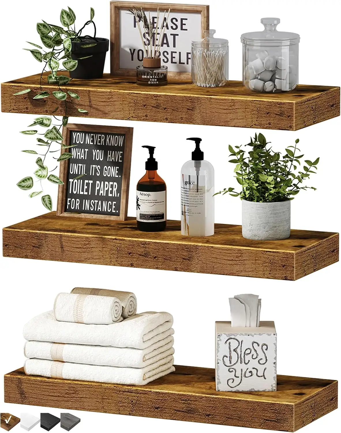 QEEIG Floating Shelves for Wall… — Photo 1