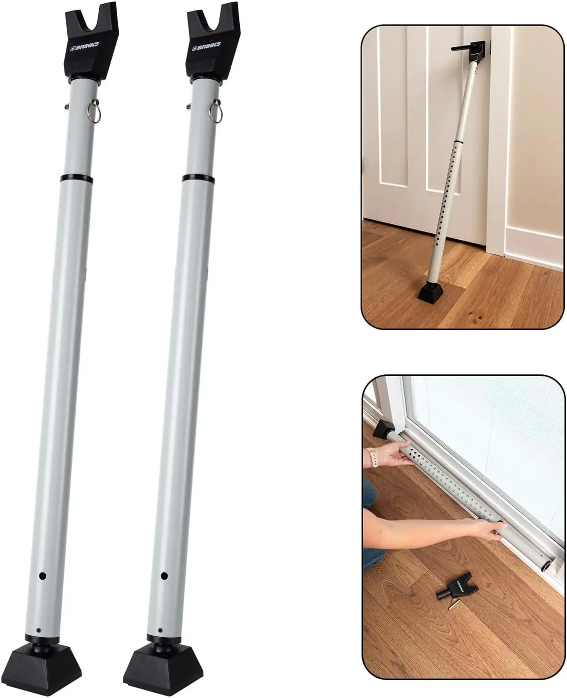 BRINKS Portable Door Security Bar,… — Photo 1