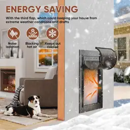 3-Flap Insulated Aluminum Medium Dog… — Photo 2