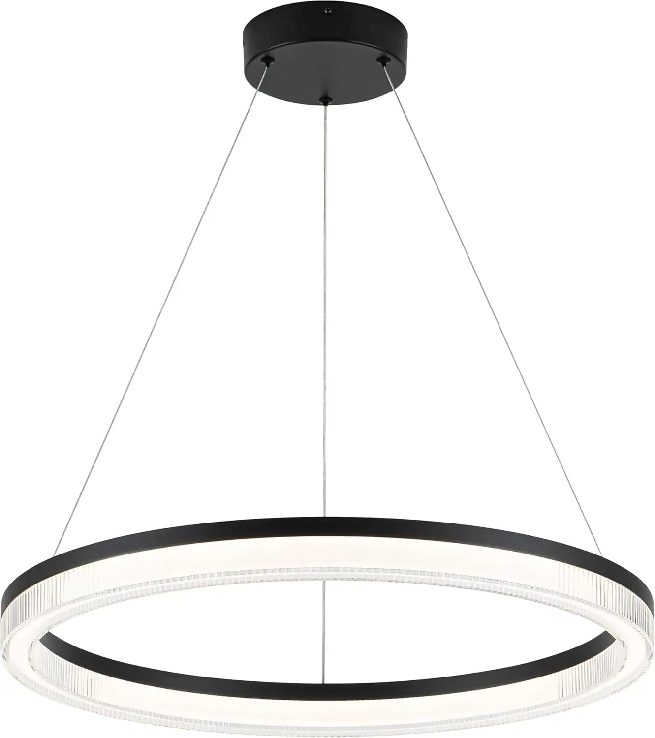Modern Black LED Pendants,1 Ring… — Photo 1
