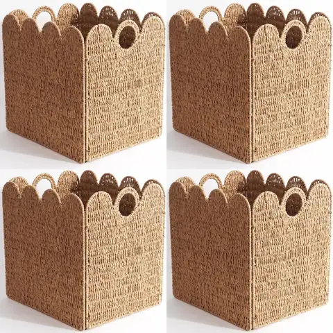 Wicker Storage Cubes, 12x12, Heavy-Duty… — Photo 1