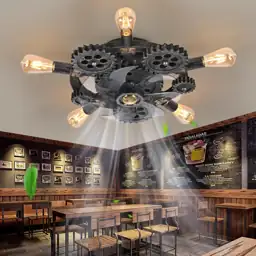 20" Retro Steampunk Ceiling Fan… — Photo 1