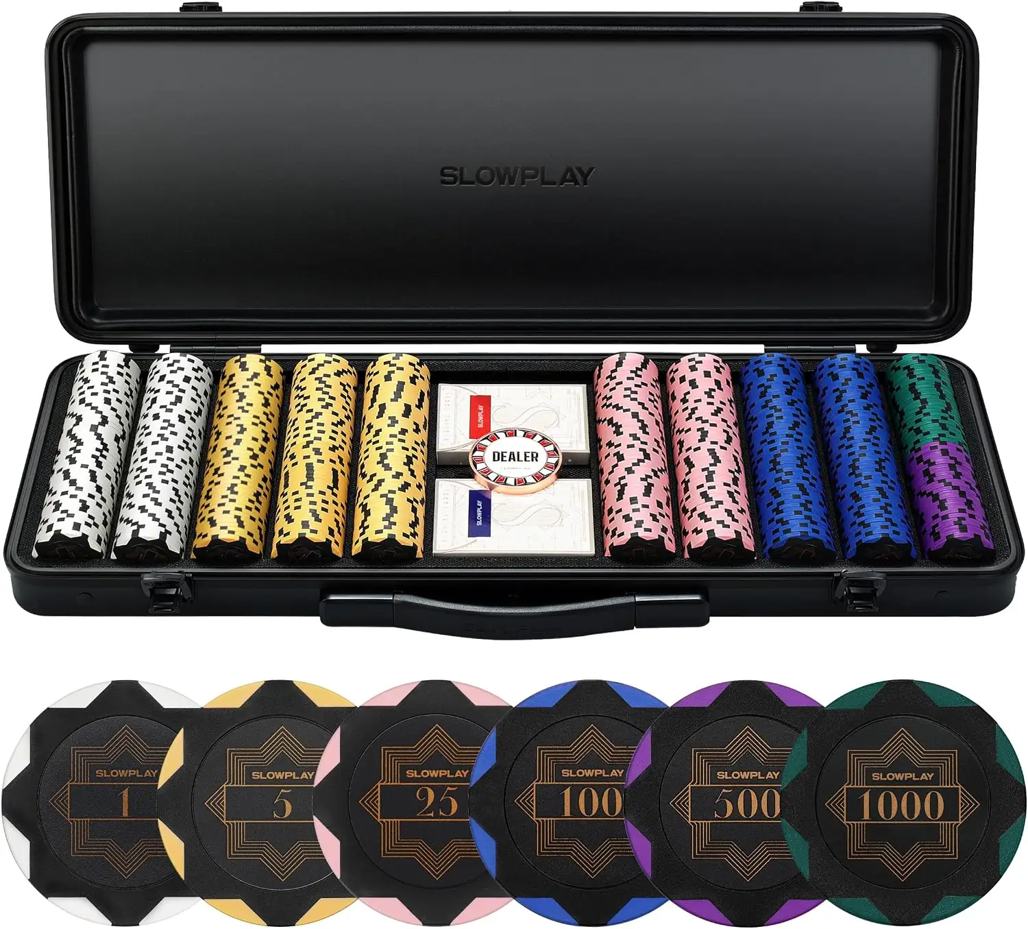 SLOWPLAY Nash 500PCS Poker Chip… — Photo 1