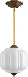 LOUSACE 10-Inch Milk Glass Ceiling… — Photo 1