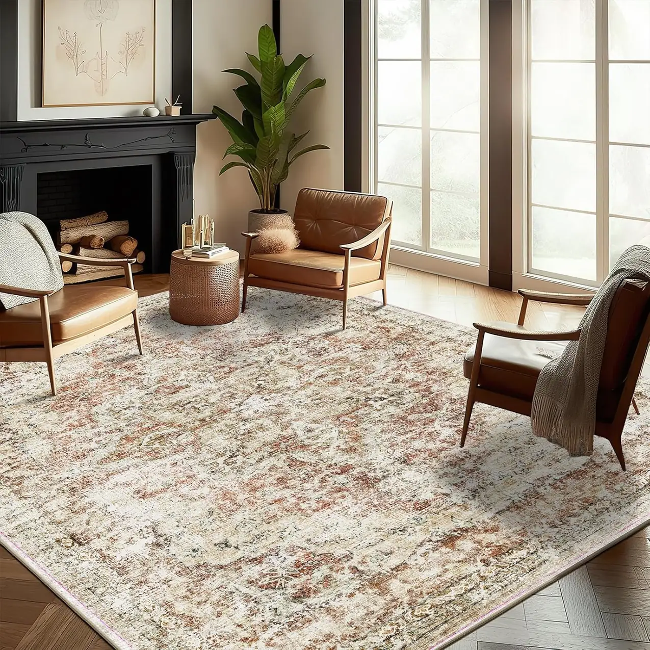 CHAMPLANT Washable Area Rug 9'x12'… — Photo 1