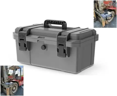 Heavy-Duty Tractor ROPS Toolbox with… — Photo 1