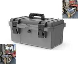 Heavy-Duty Tractor ROPS Toolbox with… — Photo 1
