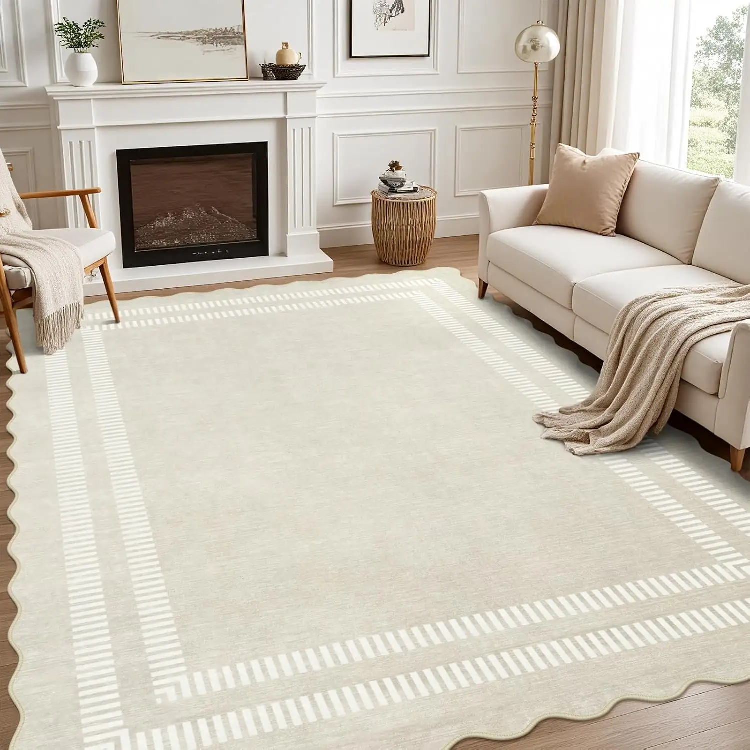 Washable 8x10 Area Rugs, Solid… — Photo 1
