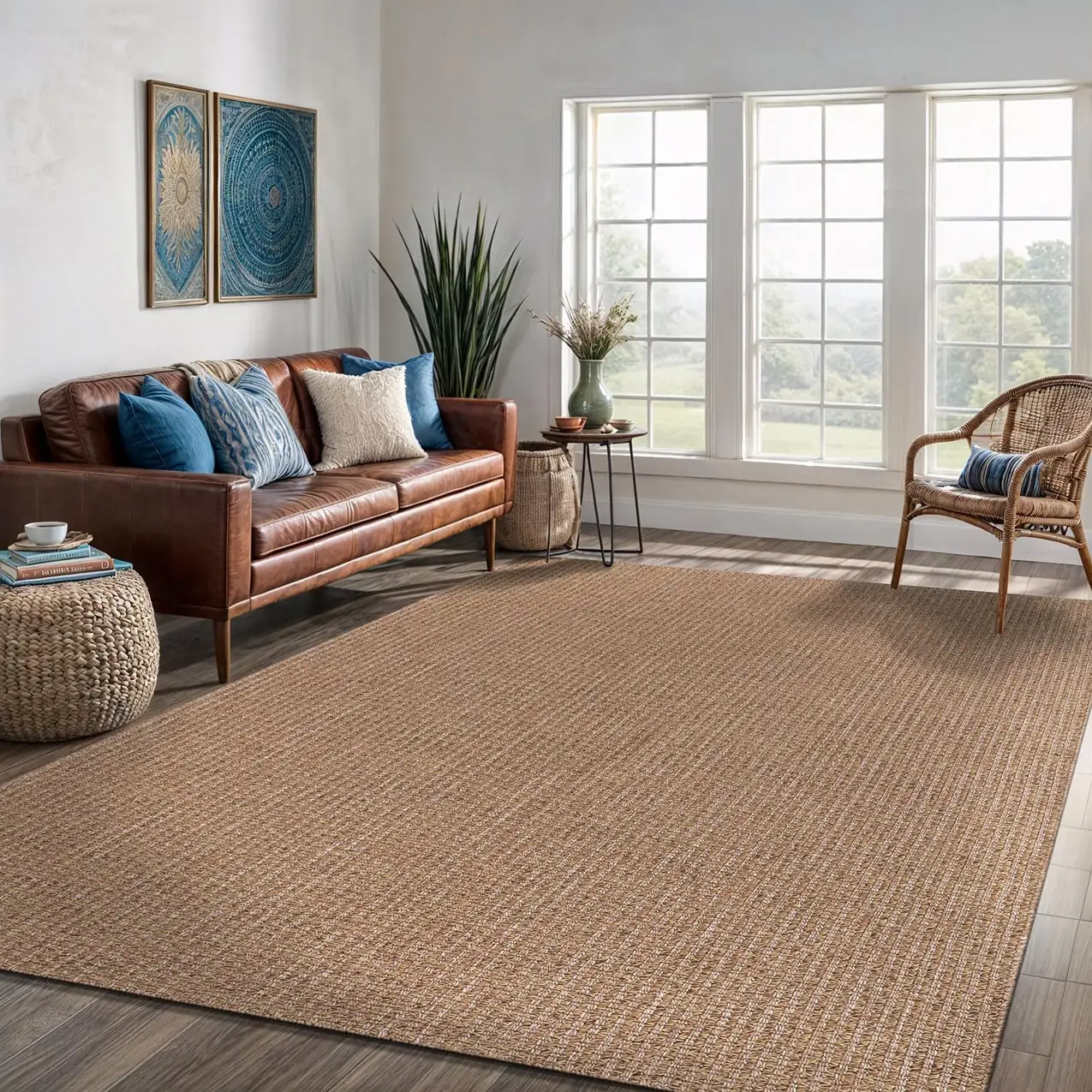 8x10 Natural Jute Rug -… — Photo 1