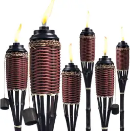 Backyadda Bamboo Outdoor Torches, 16oz… — Photo 1