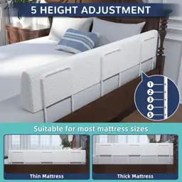 FigTime Toddler Bed Bumper, Foam… — Photo 2