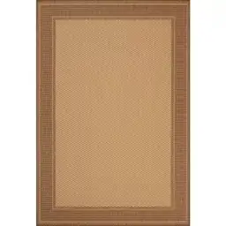 Hampton Bay Brown/Beige Texture Border… — Photo 1