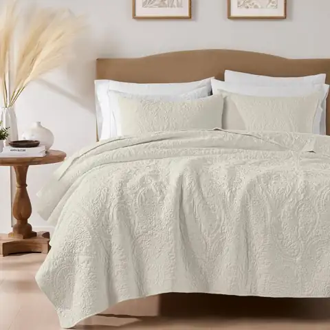 Palassio Beige Paisley 100% Cotton… — Photo 1