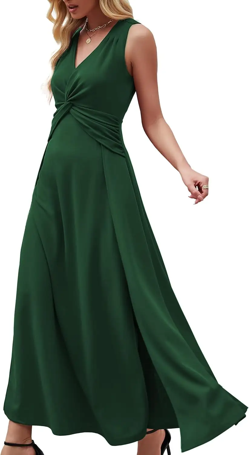 Wedding Guest Dress V Neck… — Photo 1