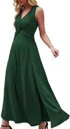 Wedding Guest Dress V Neck… — Photo 1