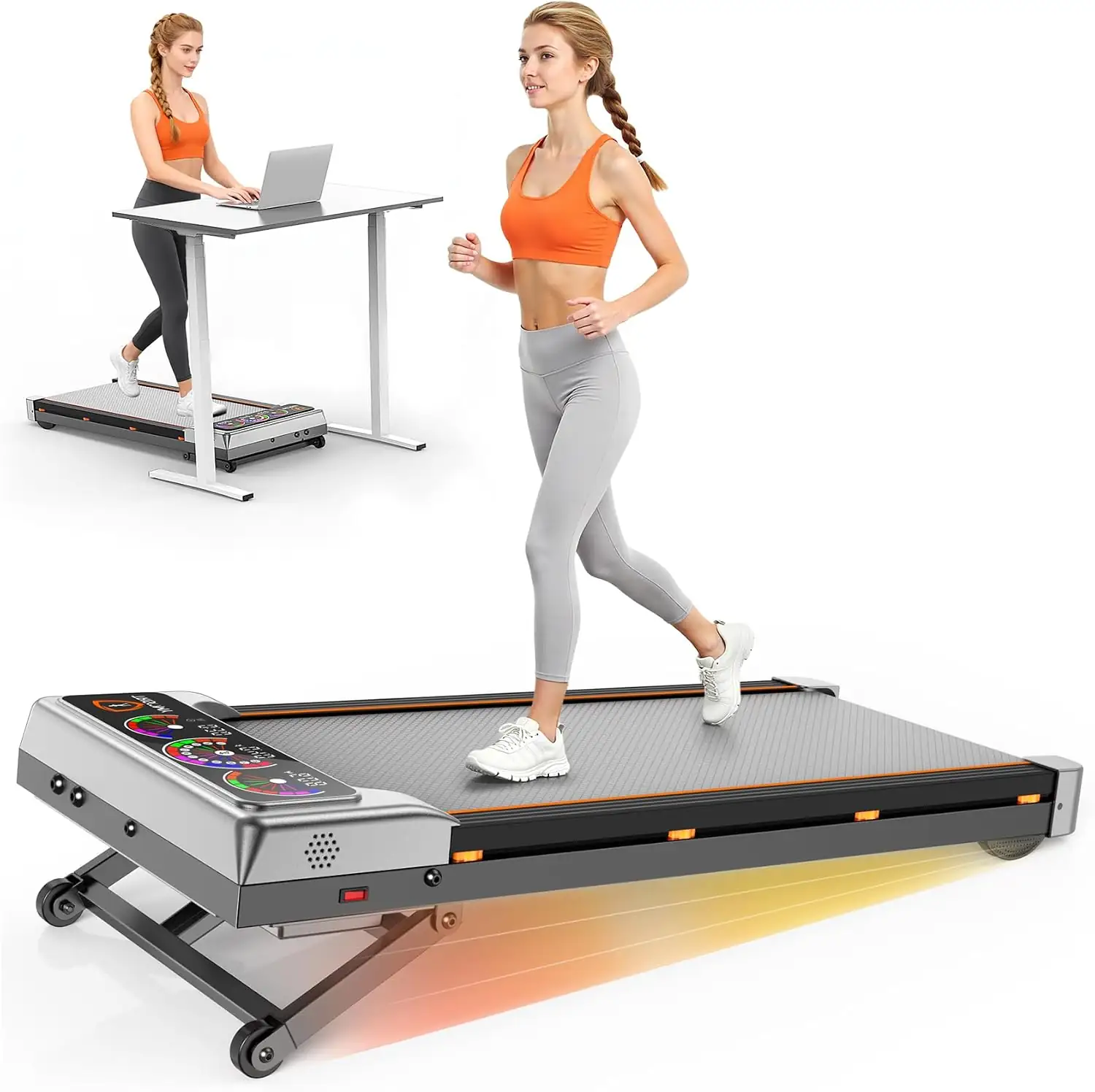 Walking Pad Treadmill, 15% Incline,… — Photo 1
