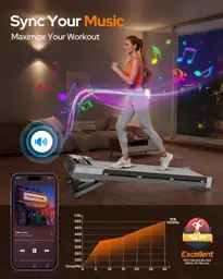 Walking Pad Treadmill, 15% Incline,… — Photo 2