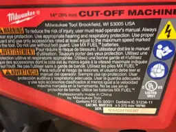 MX FUEL 14 in. Cut-Off… — Photo 4
