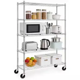 5-Tier Adjustable Wire Shelving Pantry… — Photo 1
