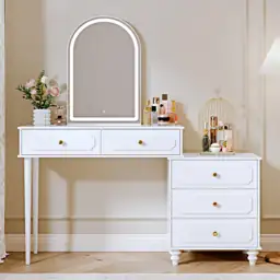 Ieejdn White Vanity Desk with… — Photo 2