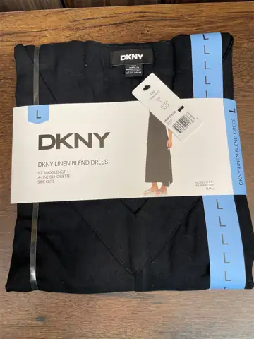DKNY Linen Blend Dress — Photo 1